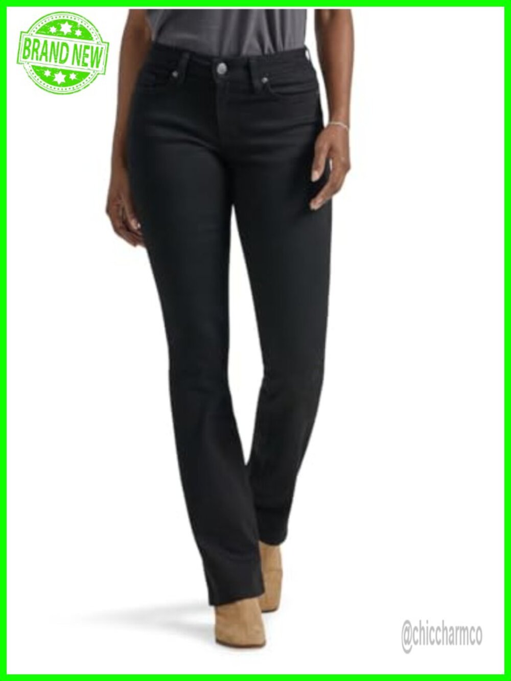 Lee Women's Legendary Mid Rise Bootcut Jeans Regular Fit Denim